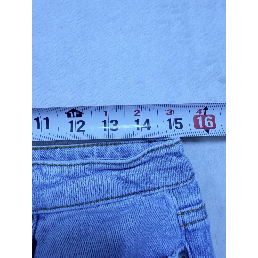 Sanrio Kuromi Wide Leg Jeans Light Wash Embroidered Graphic Women 30" Waist - Picture 5 of 13